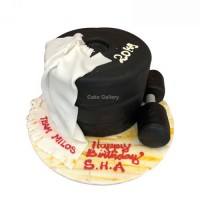 Gym Theme Cake - Birthday Cakes in Doha